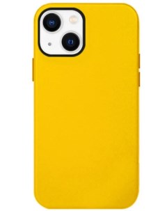 Чехол накладка Noble Collection для Apple iPhone 13 искусcтвенная кожа желтый K-doo