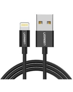 Кабель US155 USB Lightning 2 м черный Ugreen