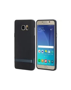 Силиконовый Чехол Royce Series для Samsung Galaxy Note 5 черно темно синий Rock