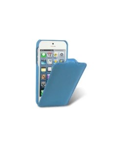 Кожаный чехол Jacka Type для Apple iPhone 5C голубой Melkco