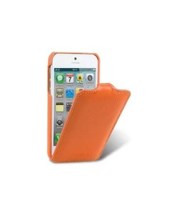 Кожаный чехол Jacka Type для Apple iPhone 5 5S SE оранжевый Melkco