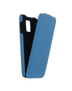 Кожаный чехол книжка Jacka Type для Samsung Galaxy S5 голубой Melkco