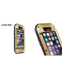 Влагозащищенный чехол POWERFUL для Apple iPhone 6 6S 4 7 золотистый Love mei