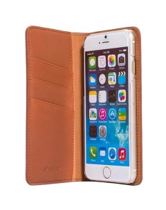 Кожаный чехол книжка Herman Book Style Case для Apple iPhone 6 6S 4 7 коричневый Melkco