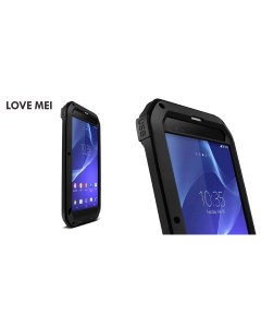 Влагозащищенный чехол POWERFUL для Sony Xperia T2 Ultra черный Love mei