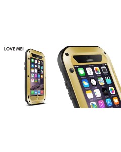 Влагозащищенный чехол POWERFUL для Apple iPhone 6 6S Plus 5 5 золотистый Love mei