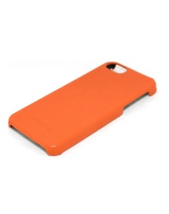 Кожаный чехол Snap Cover для Apple iPhone 5 5S SE оранжевый Melkco