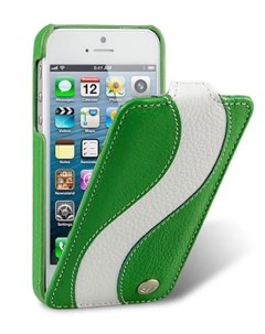 Кожаный чехол Jacka Type Special Edition для Apple iPhone 5 5S SE зеленый Melkco