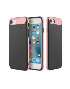 Двухкомпонентный Чехол Vision TPU PC для Apple iPhone 8 7 розово золотистый Rock