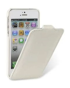 Кожаный чехол Jacka Type для Apple iPhone 5 5S SE крокодиловая кожа белый Melkco