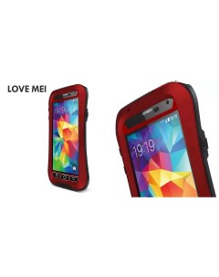 Влагозащищенный чехол POWERFUL Waistline version для Samsung Galaxy S5 красный Love mei