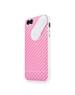Пластиковый чехол Snap Jacket Graphite для Apple iPhone 5 5S SE розовый Capdase