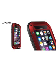 Влагозащищенный чехол POWERFUL для Apple iPhone 6 6S Plus 5 5 красный Love mei