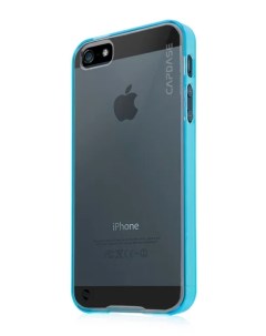 Силиконовый чехол Soft Jacket Fuze DS для Apple iPhone 5 5S SE голубой Capdase