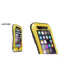 Влагозащищенный чехол POWERFUL small waist для Apple iPhone 6 6S Plus 5 5 желтый Love mei