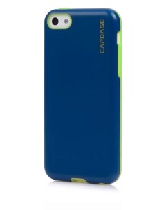 Силиконовый чехол SJ Vika для Apple iPhone 5C синий с зеленым Capdase