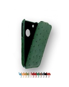 Кожаный чехол кожа Jacka Type для Apple iPhone 3GS 3G зеленый Melkco
