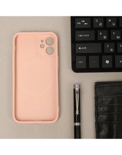 Чехол для iPhone 12 mini силиконовый розовый Luazon home