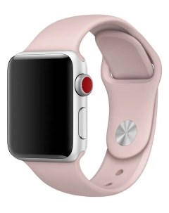 Спортивный ремешок Sport Band для Apple Watch 38 40 мм песочный розовый Pink Sand Guardi