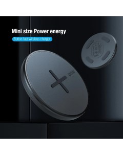 Беспроводное зарядное устройство Qi Button с функцией быстрой зарядки 10W черный Nillkin