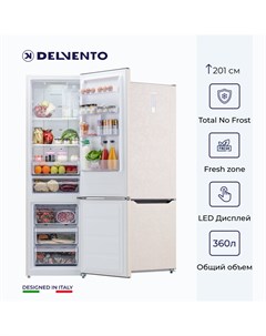 Холодильник VDR49101 бежевый Delvento