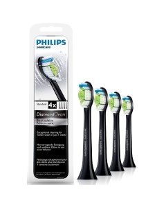 Насадки Sonic Toothbrush Heads для электрической зубной щётки HX6064 11 black 4шт Philips