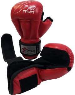 Перчатки для рукопашного боя Fight 1 С4КХ красные S 8 ун Рэй-спорт