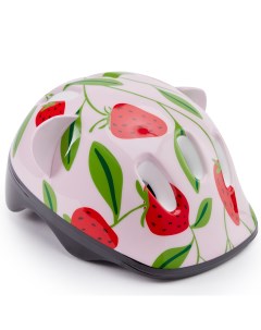 Шлем защитный Shellix 50011 розовый с клубникой Happy baby