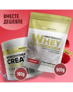 Комплекс Протеин Клубника Креатин 900 180 г порошок Atech nutrition
