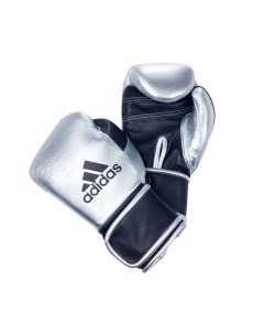 Перчатки боксерские Sparring Gloves With Foam Japanese Style серебристо черные вес 18 унци Adidas