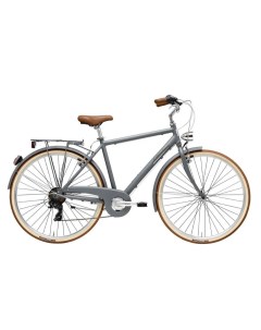 Велосипед City Retro Man 2021 17 5 матовый серый Adriatica