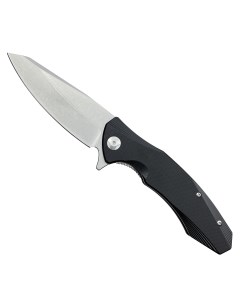 Нож туристический клинок 9 3см рукоять G10 черный Nobrand
