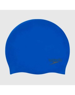 Шапочка для плавания Plain Molded Silicone Cap blue Speedo