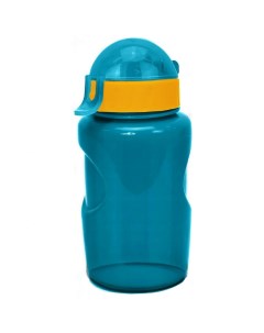 Бутылка спортивная Lifestyle с трубочкой со шнурком голубая 350 мл Wowbottles