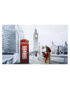 Картина на холсте Влюбённый Лондон 60х100 см Topposters