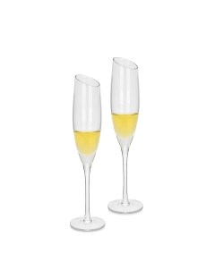 Бокалы для шампанского 190 мл стекло 2шт Fissman