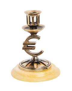 Подсвечник Золотой евро янтарь Народные промыслы