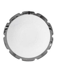 Тарелка Machine Collection 10987SIL d 20 Дизайнерская посуда из фарфора Seletti