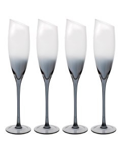 Бокал для шампанского 180 мл 4 шт стекло серый Charm L Color Kuchenland