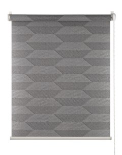 Рулонная штора Диагональ серый 160х170 Primedeco