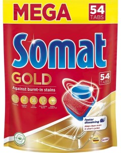 Таблетки для посудомоечной машины Gold 54 таблетки Somat