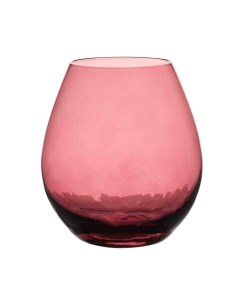 Стакан для виски 450 мл стекло бордовый Кракелюр Ice color Kuchenland