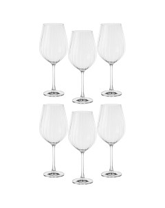 Набор бокалов для вина columba optic из 6шт 500мл 181580 Crystal bohemia