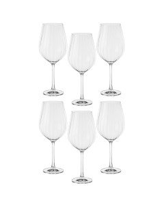 Набор бокалов для вина columba optic из 6шт 850мл 181581 Crystal bohemia