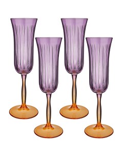 Набор бокалов из 4 штук sicilia violet 175mл 181523 Rakle