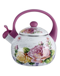 Чайник Чайная роза 2 5 литра со свистком Metalloni
