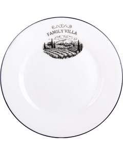 Тарелка для вторых блюд Family villa 23 см белая Nobrand