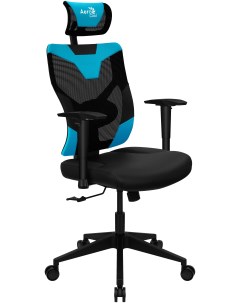 Кресло игровое Guardian черный голубой Aerocool