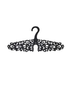 Вешалка плечики для одежды Хвост Павлина декоративная 40 см x 18 см черная Tempache