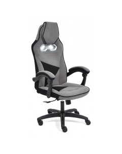 Кресло игровое компьютерное геймерское для пк ARENA серый черный флок Tetchair